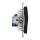 Комп'ютерна розетка, RJ45 CAT6 UTP, Венге, Sedna Elements