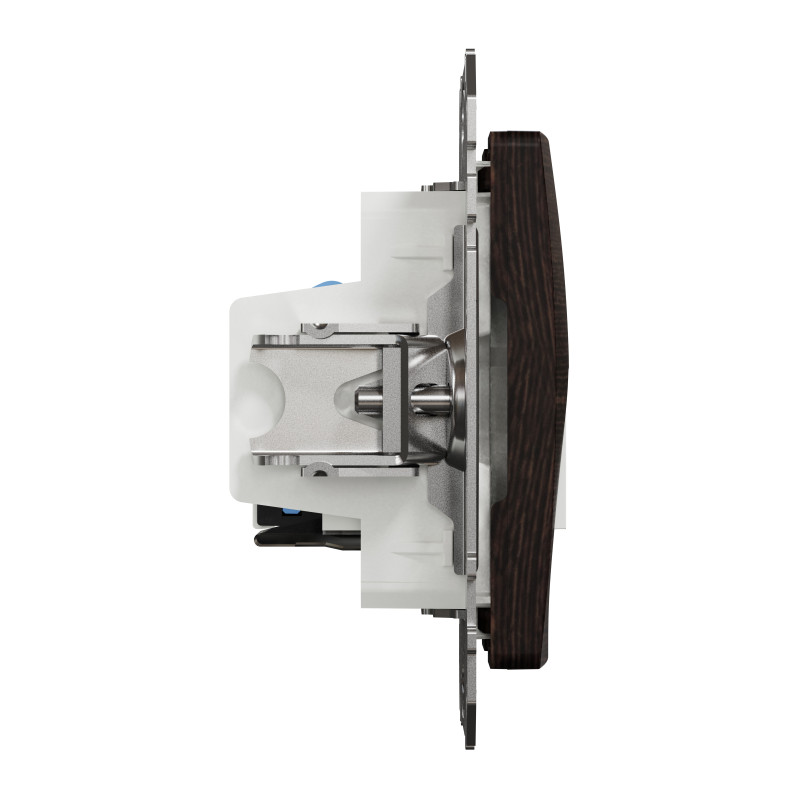 Розетка телекомунікаційна RJ45+RJ11 6UTP, венге, Sedna Design & Elements