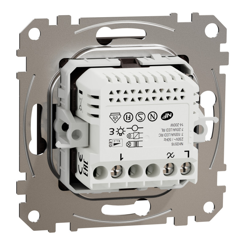 Універсальний поворотний LED димер RC/RL 5-200 Вт Венге Sedna Elements
