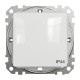 Одноклавішний перемикач IP44 Білий Sedna Design