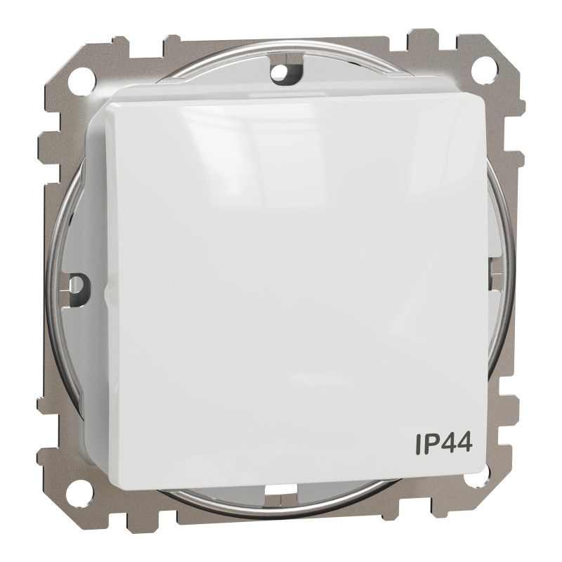 Одноклавішний перемикач IP44 Білий Sedna Design