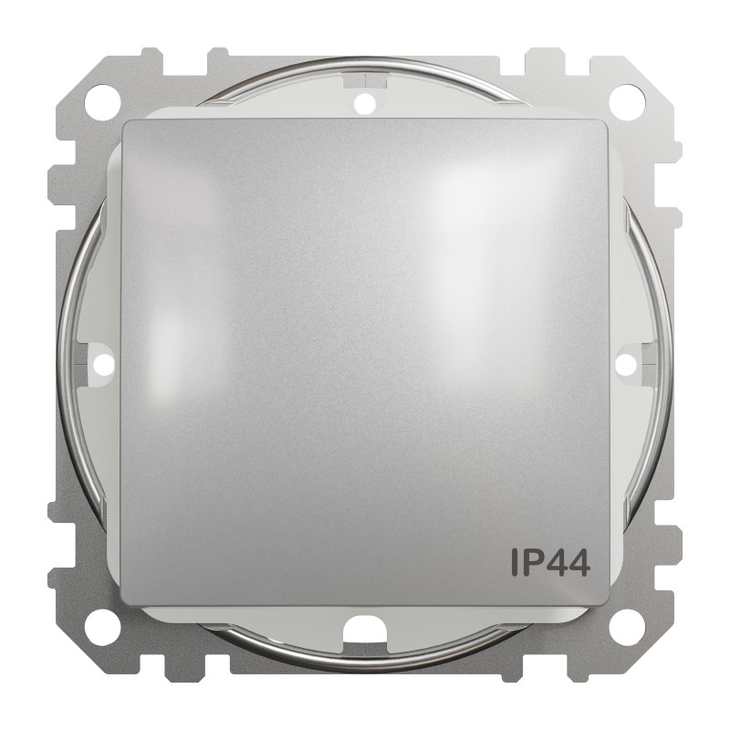 Одноклавішний перемикач IP44 Алюміній Sedna Design