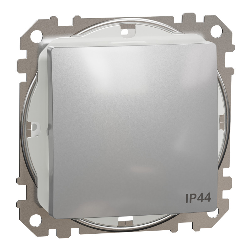 Одноклавішний перемикач IP44 Алюміній Sedna Design