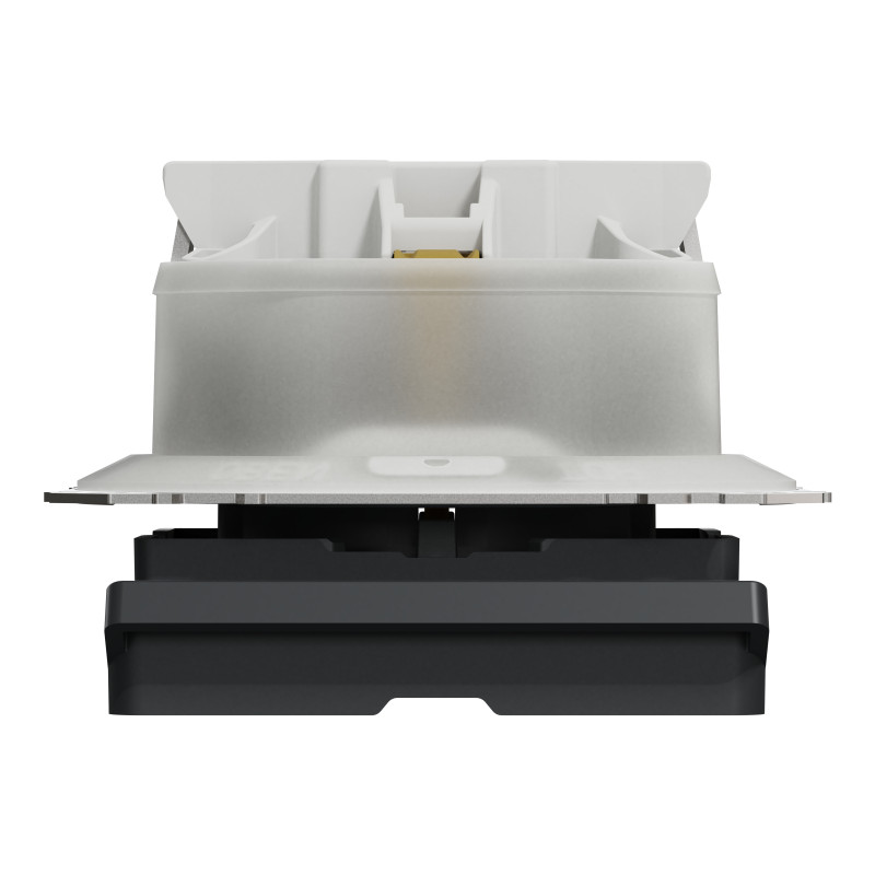 Розетка з заземлення, зі шторками, та з кришкою IP44 Чорний Sedna Design