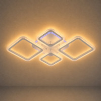 Люстра світлодіодна акрілова Sirius LI8822/2+2 WH (RGB) 88W+8W