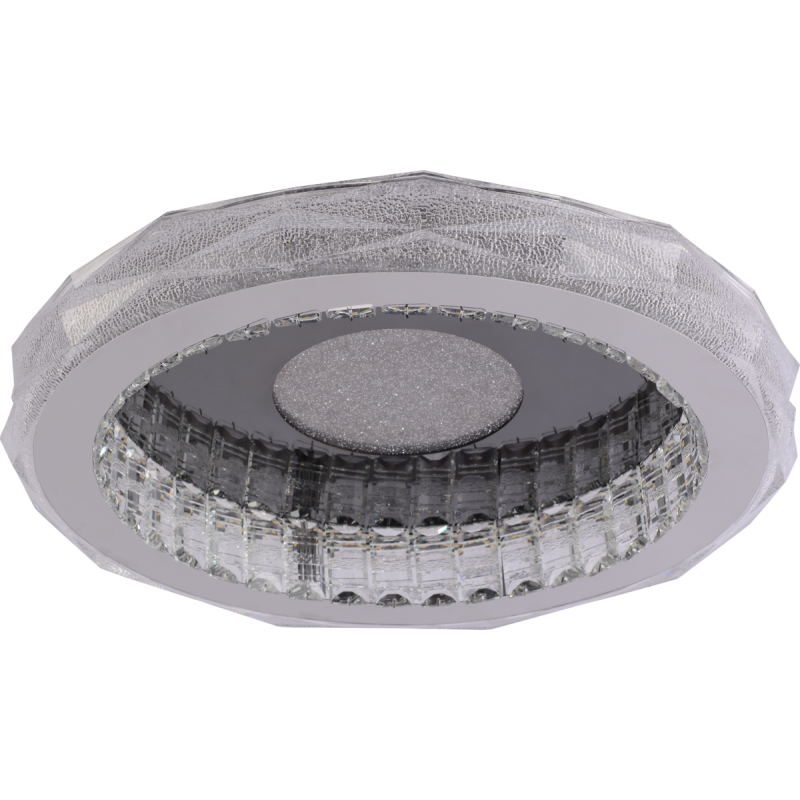 Люстра стельова VALESO S1001-500C DARK CHROME+CR, хром, LED 114W