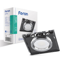 Вбудований світильник Feron 8170-2 під лампу сірий срібло