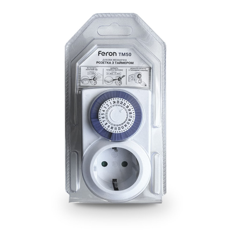 Розетка з механічним таймером Feron TM50