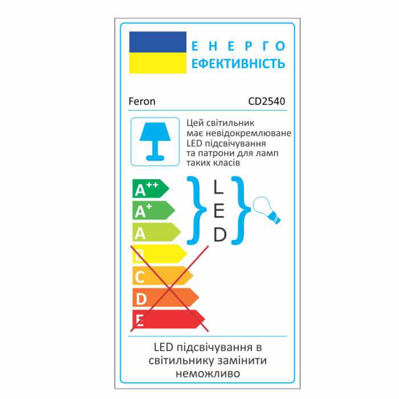 Вбудований світильник Feron CD2540 під лампу прозорий чайний