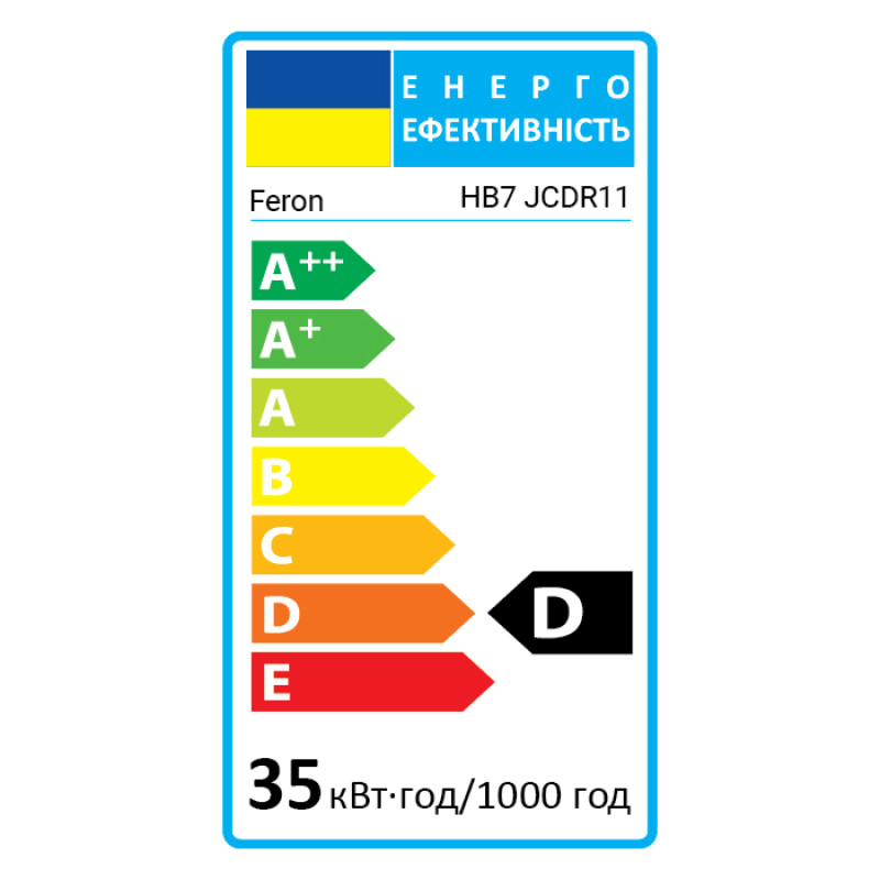 Галогенна лампа Feron HB7 JCDR11 35Вт