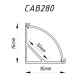 Профіль для світлодіодної стрічки Feron CAB280