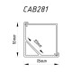 Профіль для світлодіодної стрічки Feron CAB281