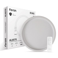 Світлодіодна накладна люстра Feron AL6070 RING 70Вт білий