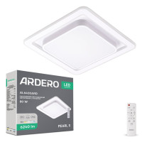 Світлодіодна накладна люстра Ardero AL6400ARD PEARL S 80Вт білий