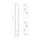 Короткий прямий конектор Ardero LD3001 чорний