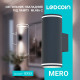 Накладний світильник Ledcoin ML486-2 MERO під лампу чорний