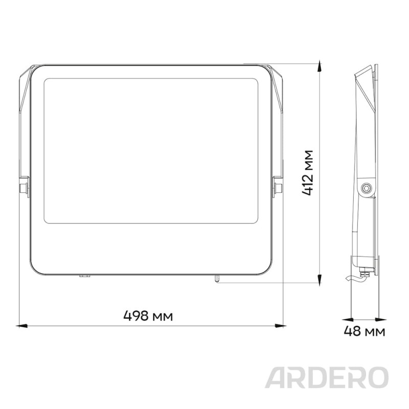 Світлодіодний прожектор Ardero LL-1300ARD 300Вт 6500K чорний