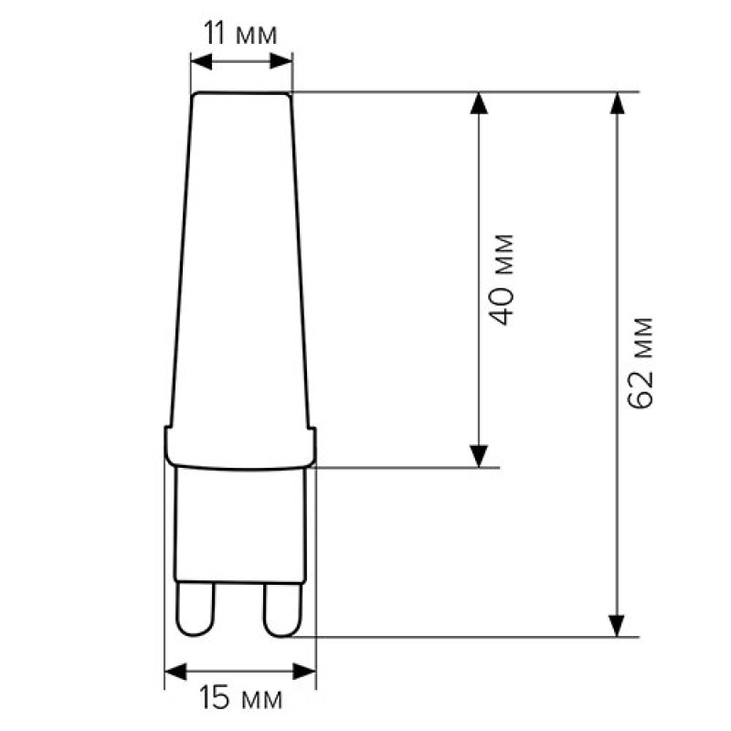 Свiтлодiодна лампа Biom G9 5W 2508 3000K AC220