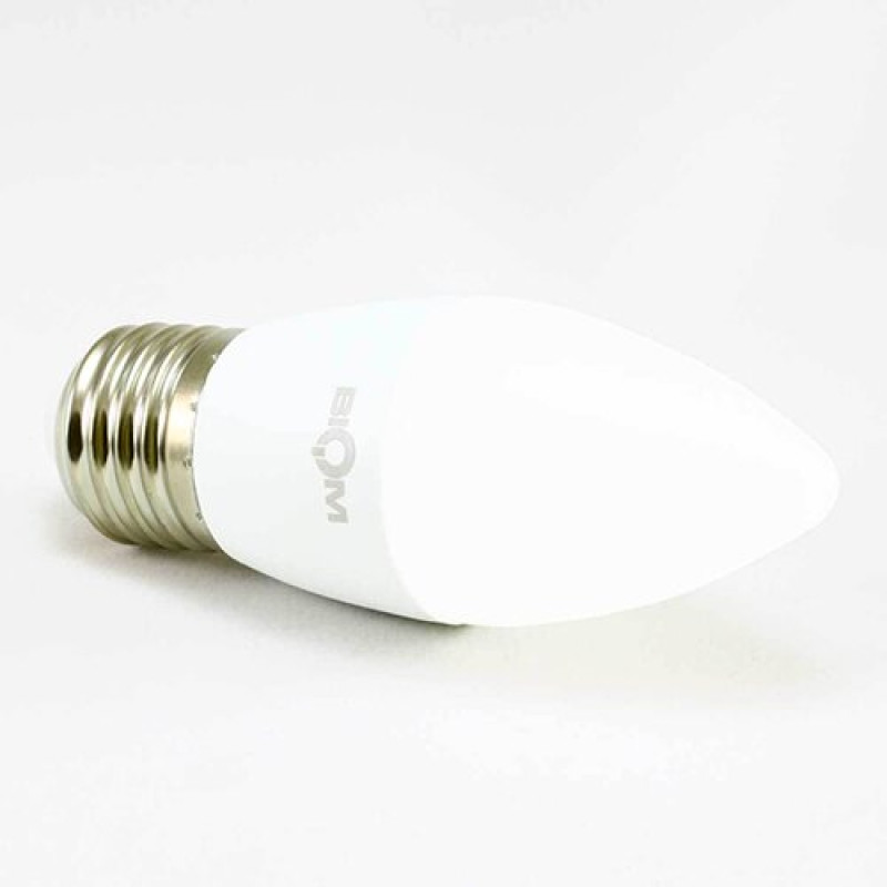 Свiтлодiодна лампа Biom BT-568 C37 7W E27 4500К матова