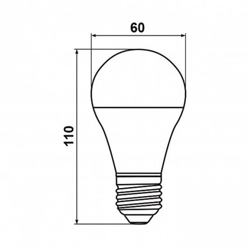 Свiтлодiодна лампа Biom BT-509 A60 10W E27 3000К матова