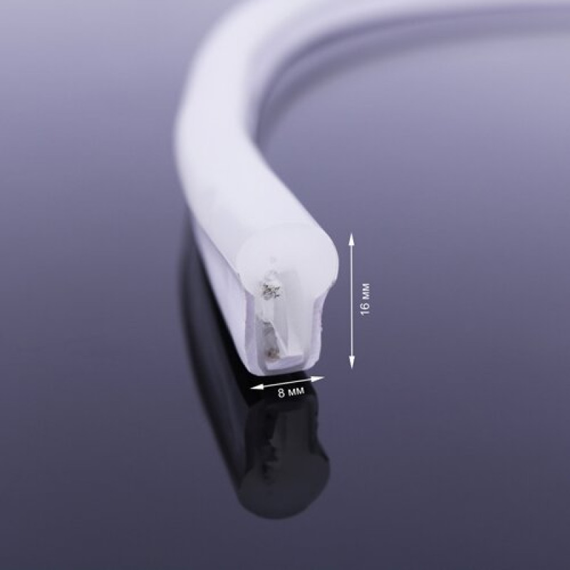 Світлодіодна стрічка NEON 220В JL 2835-120 G IP65 зелений, герметична, 1м
