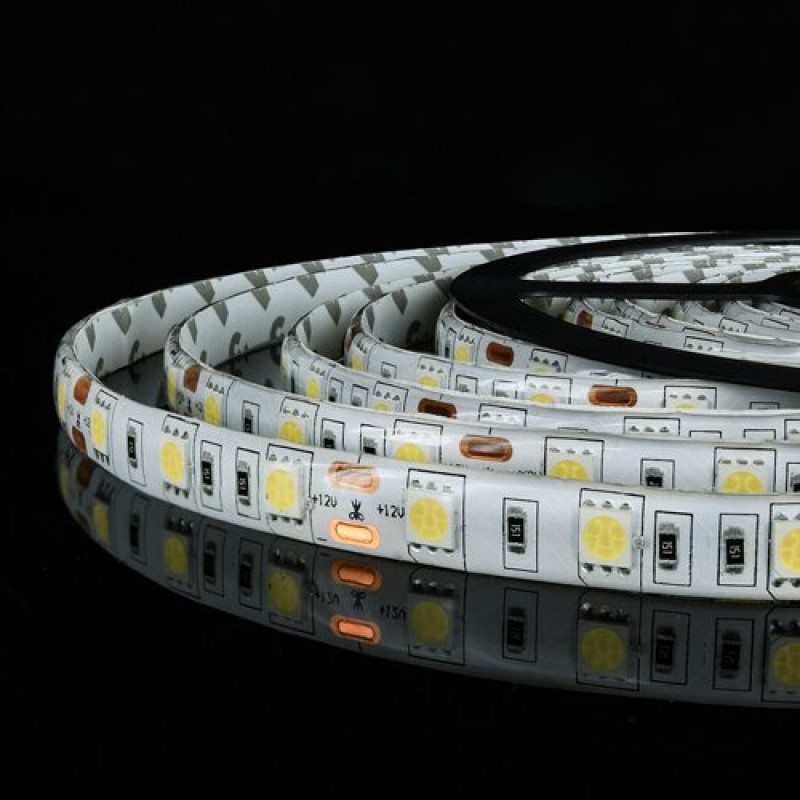 Світлодіодна стрічка OEM ST-12-5050-60-CW-65-V2 біла, герметична, 1м
