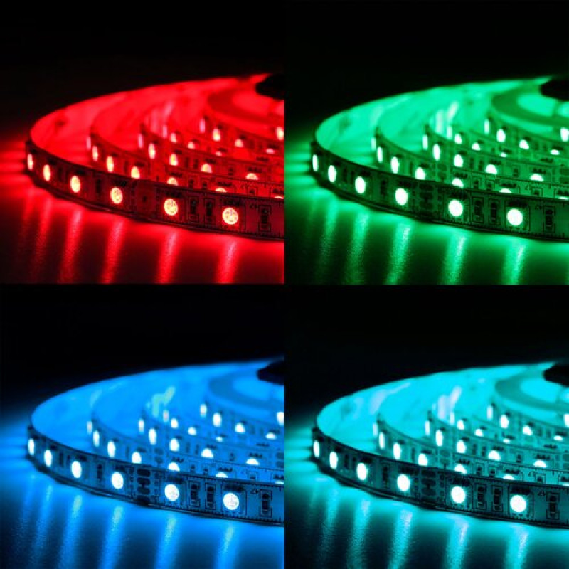 Світлодіодна стрічка BIOM Professional BPS-G3-12-5050-60-RGB-20, негерметична, 1м