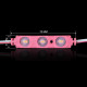 Світлодіодний модуль BRT XG194 5630-3 led W 1,5W PINK, 12В, IP65 рожевий з лінзою полусфера