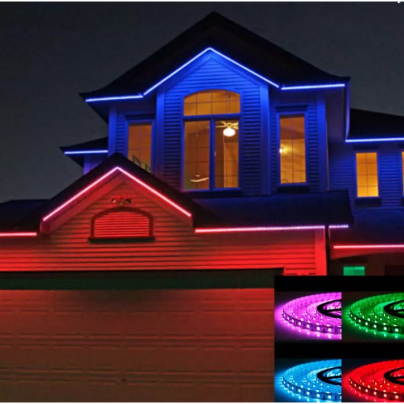 Світлодіодна стрічка OEM ST-12-5050-60-RGB-65, герметична, 1м