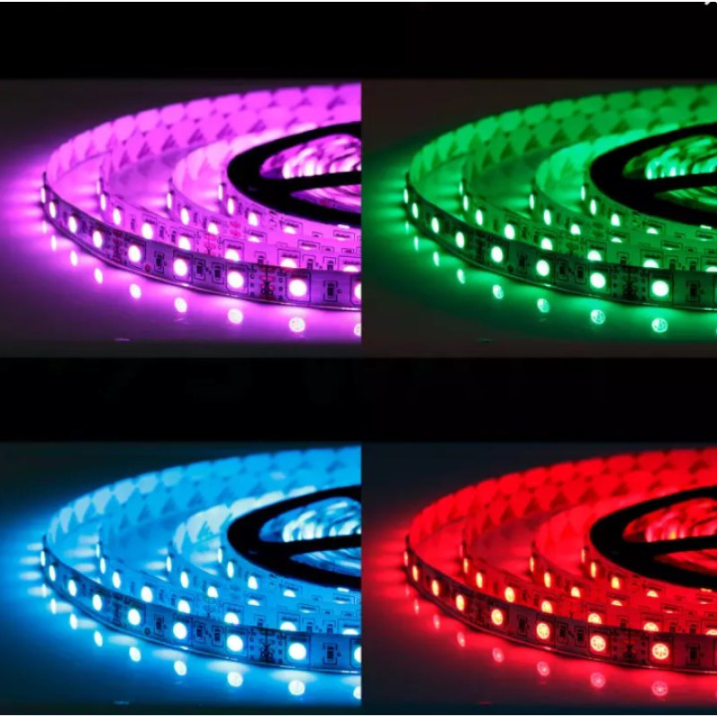 Світлодіодна стрічка OEM ST-12-5050-60-RGB-65, герметична, 1м