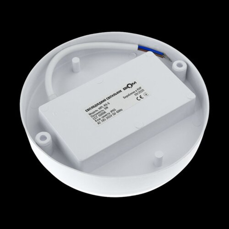 Світильник світлодіодний ЖКХ Biom MPL-R9-6 9Вт 6000К, коло