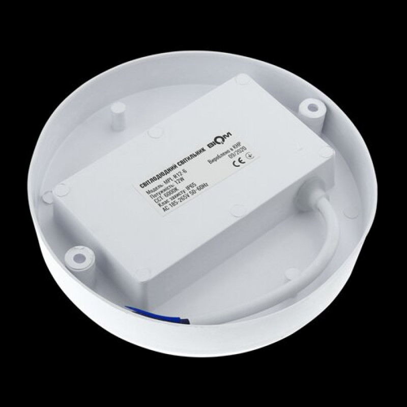 Світильник світлодіодний ЖКХ Biom MPL-R12-6 12Вт 6000К, коло
