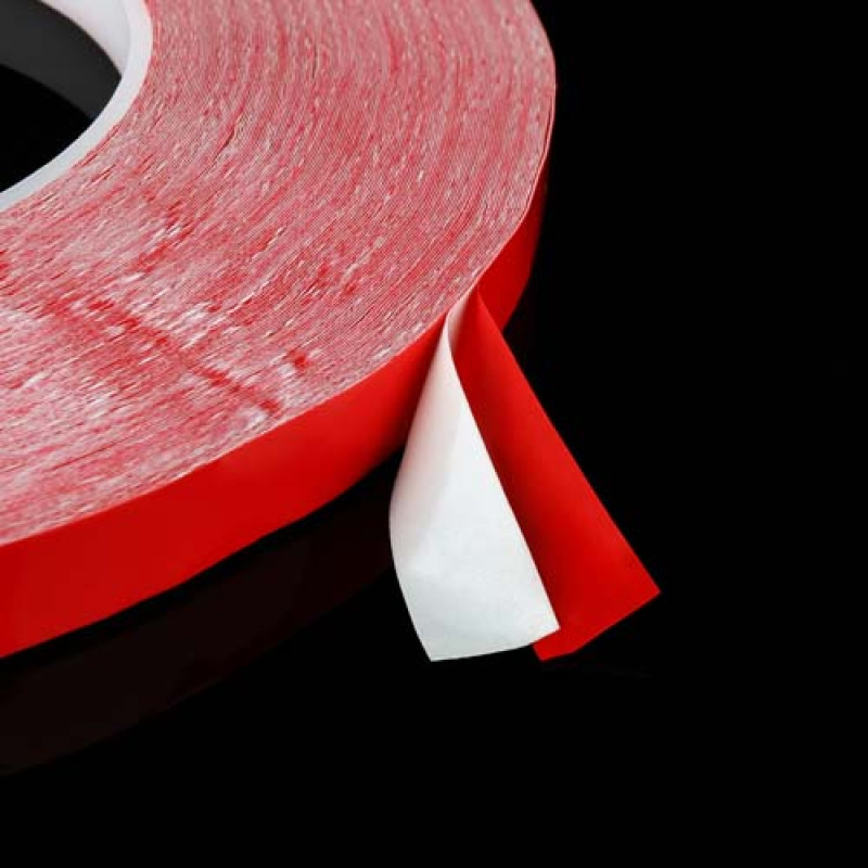 Скотч AT-2s-200-95-50-RED (9,5мм х 50м) тканинна основа, червоний