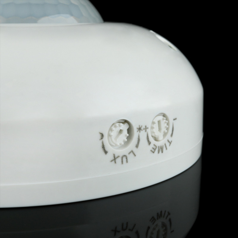 Інфрачервоний датчик руху BIOM IRM-03W max 1200Вт 360°, стельовий, білий