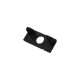 Заглушка BIOM ZP-7B/1 з отвором для профіля LP-7B 6,5х15мм, чорна