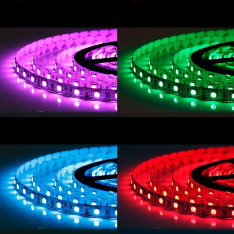 Світлодіодна стрічка OEM ST-12-5050-96-RGB-20, негерметична, 1м