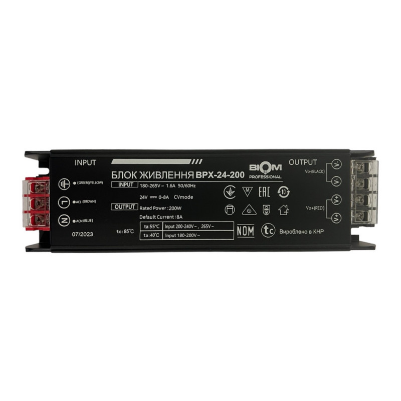 Блок живлення BIOM Professional DC24 200W BPX-24-200 8А