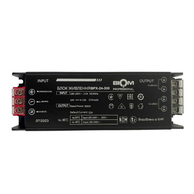 Блок живлення BIOM Professional DC24 300W BPX-24-300 12,5А