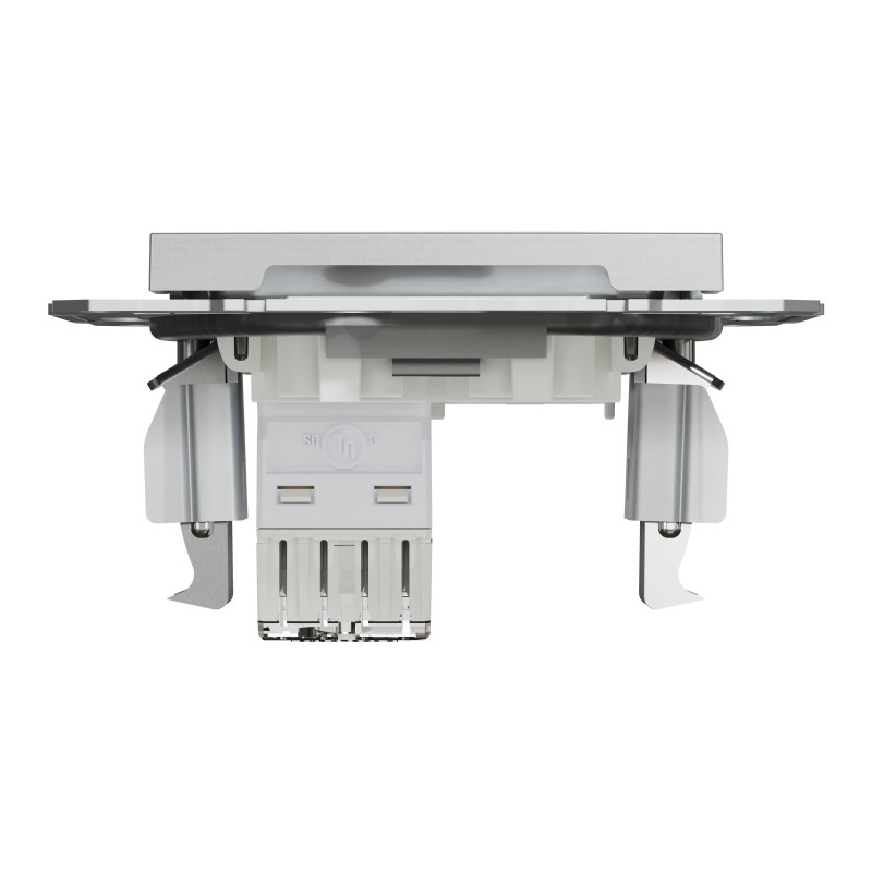 РОЗЕТКА КОМП'ЮТЕРНА RJ45 UTP КАТ. 5Е ASFORA АЛЮМІНІЙ