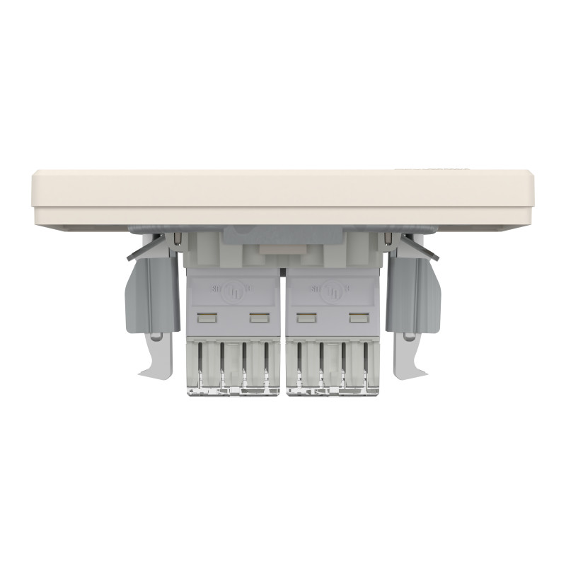 РОЗЕТКА КОМП'ЮТЕРНА RJ45 UTP КАТ. 5Е ПОДВІЙНА КРЕМ ASFORA