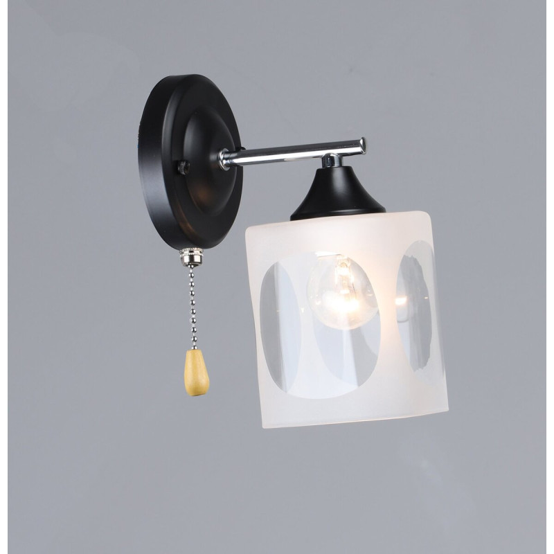 Бра настінне B K2284/1W CH+BK