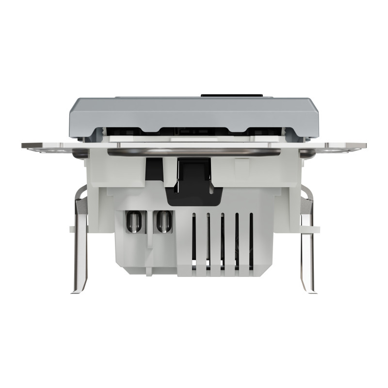 Asfora - double USB charger 2.4 A - steel
