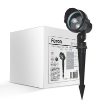 Ґрунтовий світлодіодний світильник Feron SP2704 3Вт 2700K чорний