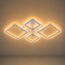 Люстра світлодіодна акрілова Sirius LI8822/2+2 WH (RGB) 88W+8W