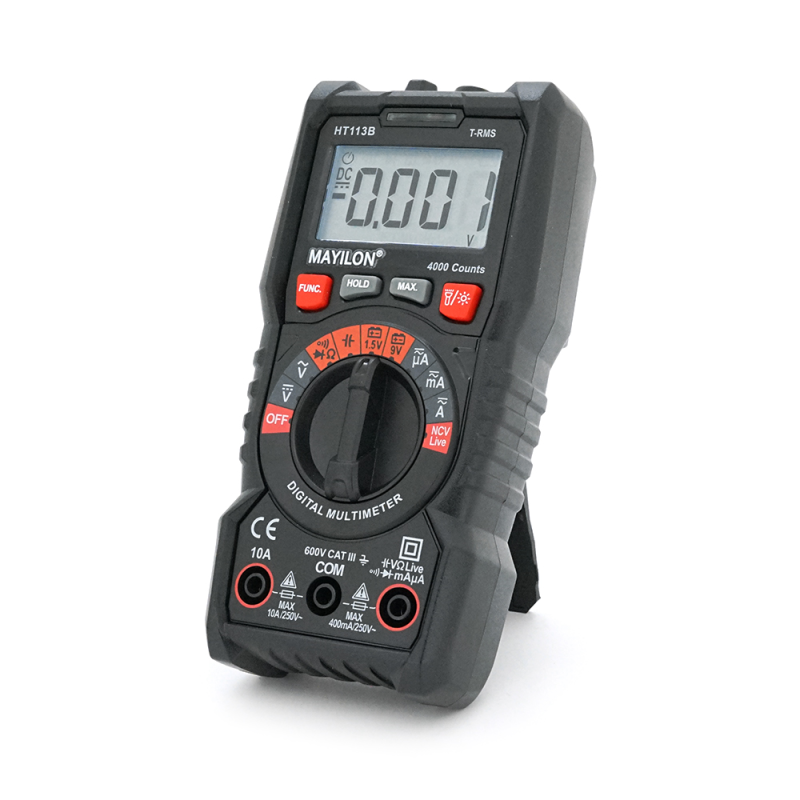 Мультиметр Mayilon HT-113B, вимірювання: V, A, R Мультиметр Mayilon HT-113B, вимірювання: V, A, R