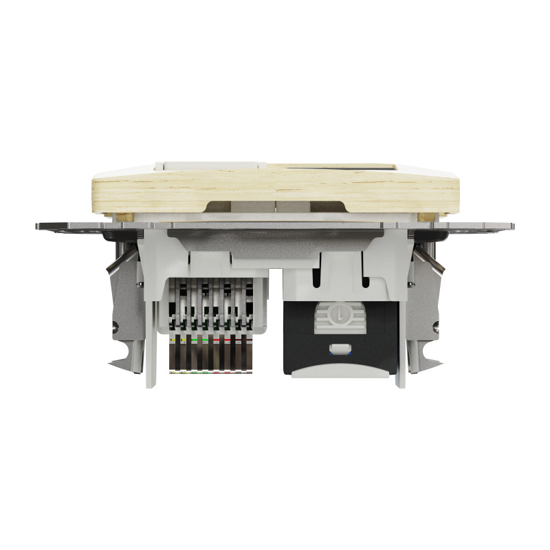 Розетка телекомунікаційна RJ45+RJ11 6UTP, береза, Sedna Design & Elements
