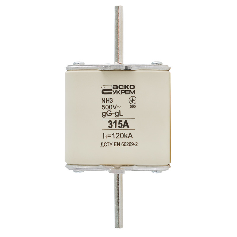 Запобіжник ножовий з плавкою вставкою NH3 315A gG