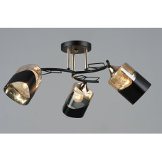 Люстра стельова Sirius B K2172/3 BK+FGD на 3 плафони