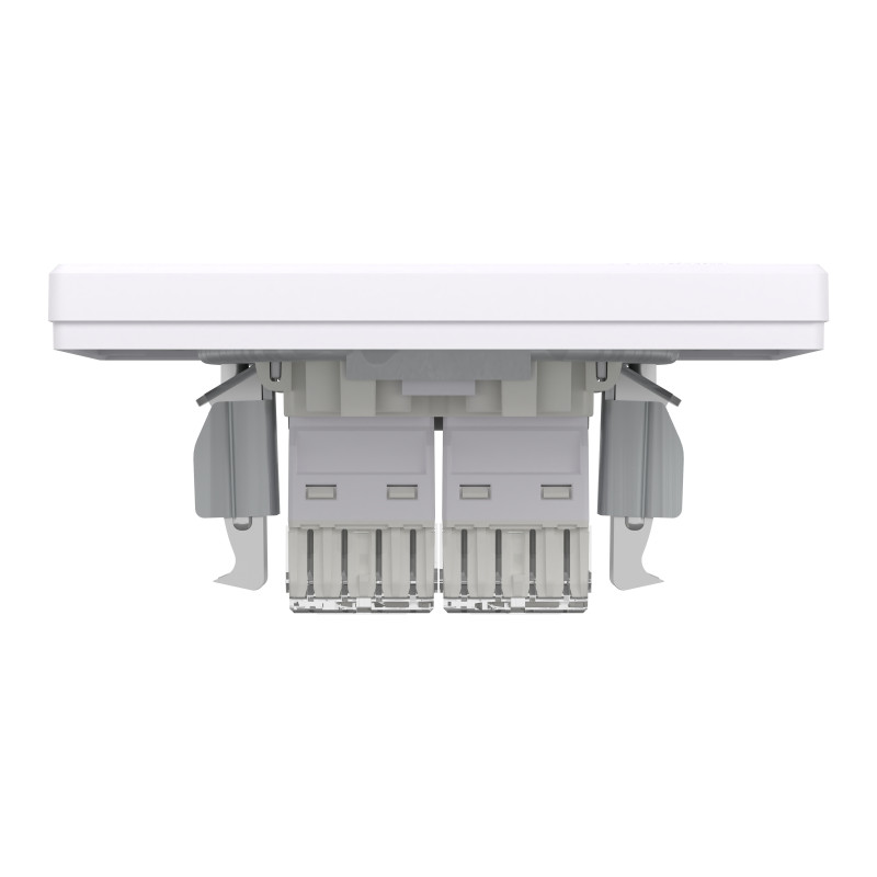 РОЗЕТКА КОМП'ЮТЕРНА RJ45 UTP КАТ.6 ПОДВІЙНА БІЛА ASFORA