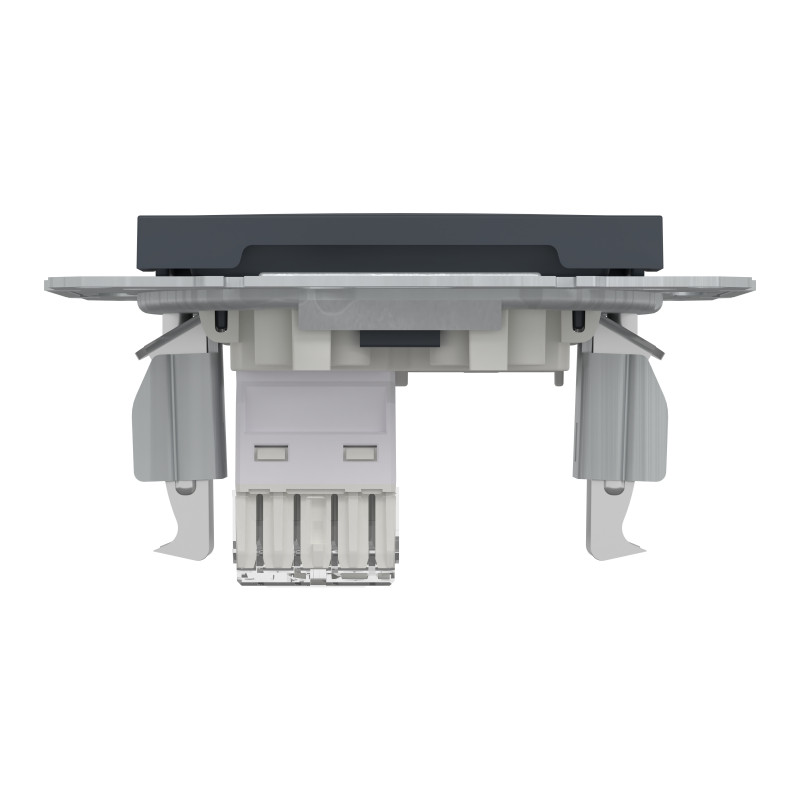 РОЗЕТКА КОМП'ЮТЕРНА RJ45 UTP КАТ.6 ASFORA АНТРАЦИТ